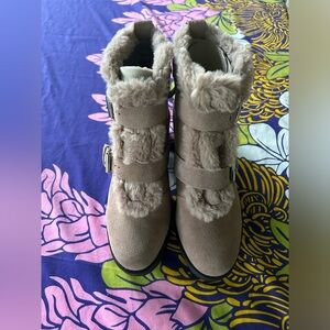Violet & Red boots 7M